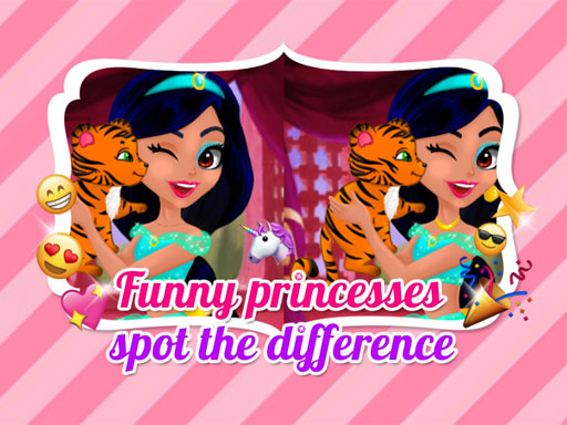 Funny Princesses Spot the Difference Game